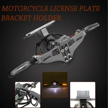Universal Motorcycle License Plate Bracket Holder Turn Signal Lights FOR HONDA VT1100 VT250 XADV 750 X-11 CBR300R CB300F MSX125
Universal Motorcycle License Plate Bracket Holder Turn Signal Lights FOR HONDA VT1100 VT250 XADV 750 X-11 CBR300R CB300F MSX125