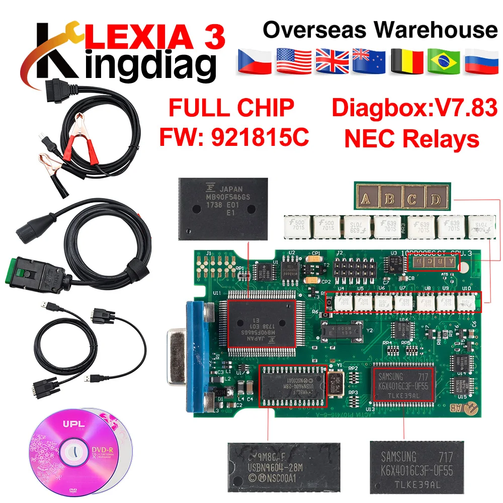 Lexia 3 Diagbox V7.83 921815C Full Chips Gold Edge for Citroen for Peugeot Lexia3 diagnostic tool lexia lexia3 pp2000
Lexia 3 Diagbox V7.83 921815C Full Chips Gold Edge for Citroen for Peugeot Lexia3 diagnostic tool lexia lexia3 pp2000