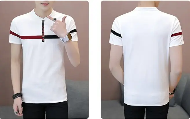 Summer 2019 New Men's Short-sleeved Korean V-collar Half-sleeve Shirt, Summer Bottom Shirt YSMILE Y 78
Summer 2019 New Men's Short-sleeved Korean V-collar Half-sleeve Shirt, Summer Bottom Shirt YSMILE Y 78