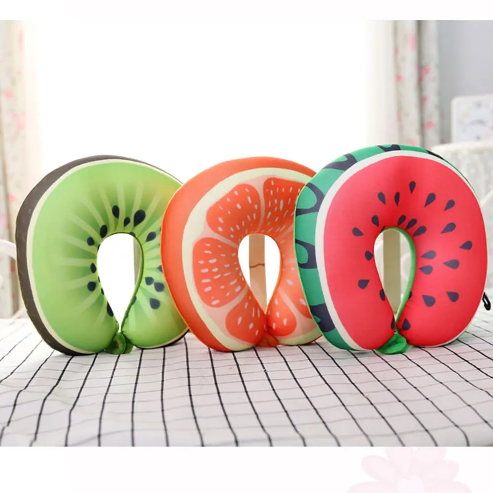 Fruit U Shaped Travel Pillow Nanoparticles Neck Pillow Watermelon Lemon Kiwi Orange Pillows Soft Cushion Travel Accessories
Fruit U Shaped Travel Pillow Nanoparticles Neck Pillow Watermelon Lemon Kiwi Orange Pillows Soft Cushion Travel Accessories