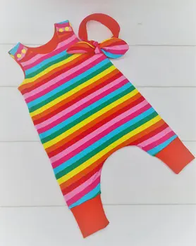 2018 new Newborn Baby Girls Sleeveless Rainbow Romper Jumpsuit Cotton Clothes+Headband
2018 new Newborn Baby Girls Sleeveless Rainbow Romper Jumpsuit Cotton Clothes+Headband