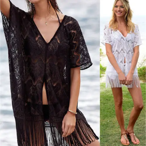 Ladies One Size Bikini Cover Up Lace Crochet Summer Dress BeachWear Swimwear Sarong
Ladies One Size Bikini Cover Up Lace Crochet Summer Dress BeachWear Swimwear Sarong