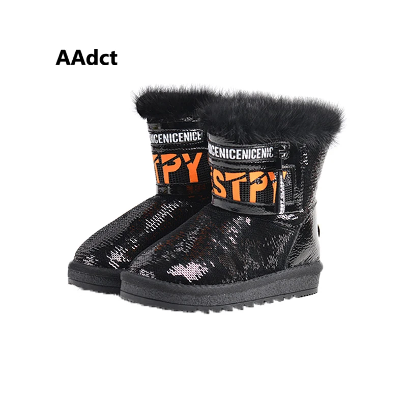 AAdct 2019 fashion girls boots winter warm fur cotton kids snow boots for girls princess Sequin High-quality children shoes 
AAdct 2019 fashion girls boots winter warm fur cotton kids snow boots for girls princess Sequin High-quality children shoes