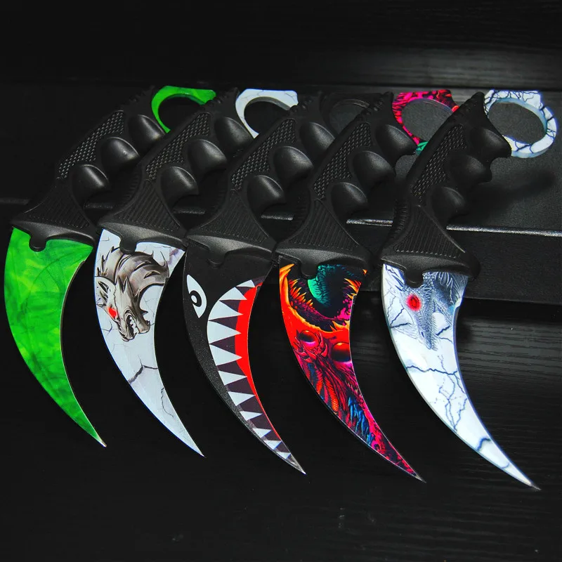 CS GO Butterfly in knife Karambit folding knife training knife blade gift balisong Practice knife not sharpened metal
CS GO Butterfly in knife Karambit folding knife training knife blade gift balisong Practice knife not sharpened metal
