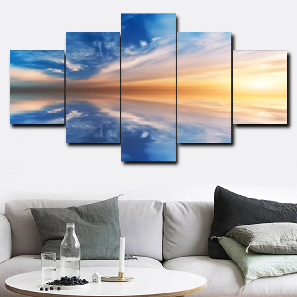 5 Panel Sea Blue Sky Canvas Painting Scandinavian Home Decor Posters and Prints Wall Pictures For Living Room Bedroom Decoration
5 Panel Sea Blue Sky Canvas Painting Scandinavian Home Decor Posters and Prints Wall Pictures For Living Room Bedroom Decoration