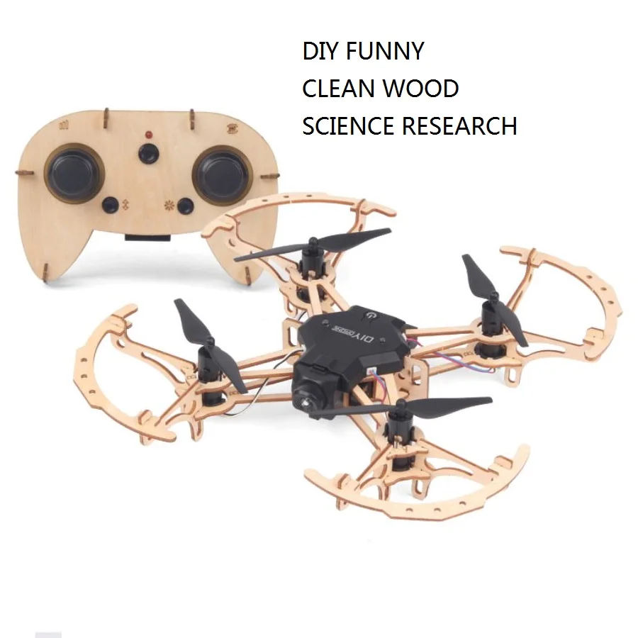 Newest Mini DIY FPV RC Drone Wooden Qudacopter with Camera HD Drone for Child Gift Airplane Aircraft Fixed KIT Science Study Toy
Newest Mini DIY FPV RC Drone Wooden Qudacopter with Camera HD Drone for Child Gift Airplane Aircraft Fixed KIT Science Study Toy