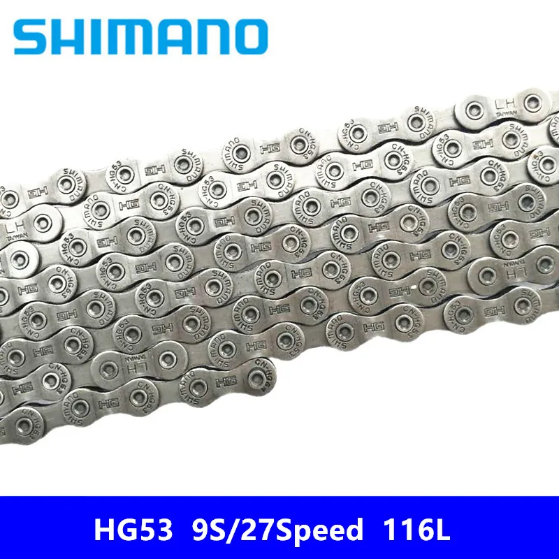 Free shipping brand new original authentic SHIMANO CN-HG53 116L chain 9S / 27 speed mountain bike shift chain without box
Free shipping brand new original authentic SHIMANO CN-HG53 116L chain 9S / 27 speed mountain bike shift chain without box