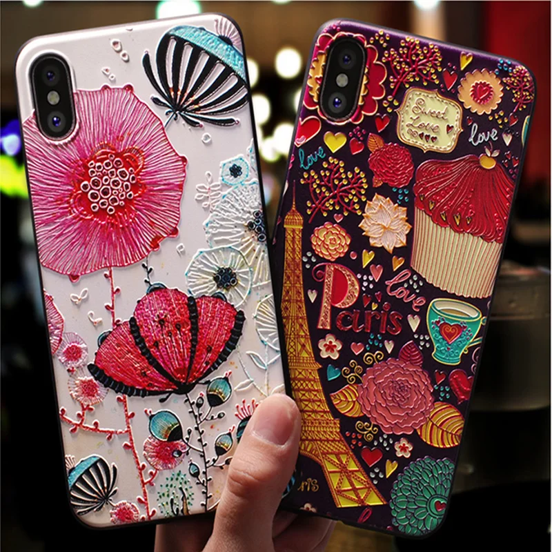 3D Print Emboss Cover For iPhone 11 Pro XS Max X XR Silicone Capa For iPhone 7 Plus For iPhone 8 6 6S Plus 9 10 Matte Soft Cases
3D Print Emboss Cover For iPhone 11 Pro XS Max X XR Silicone Capa For iPhone 7 Plus For iPhone 8 6 6S Plus 9 10 Matte Soft Cases