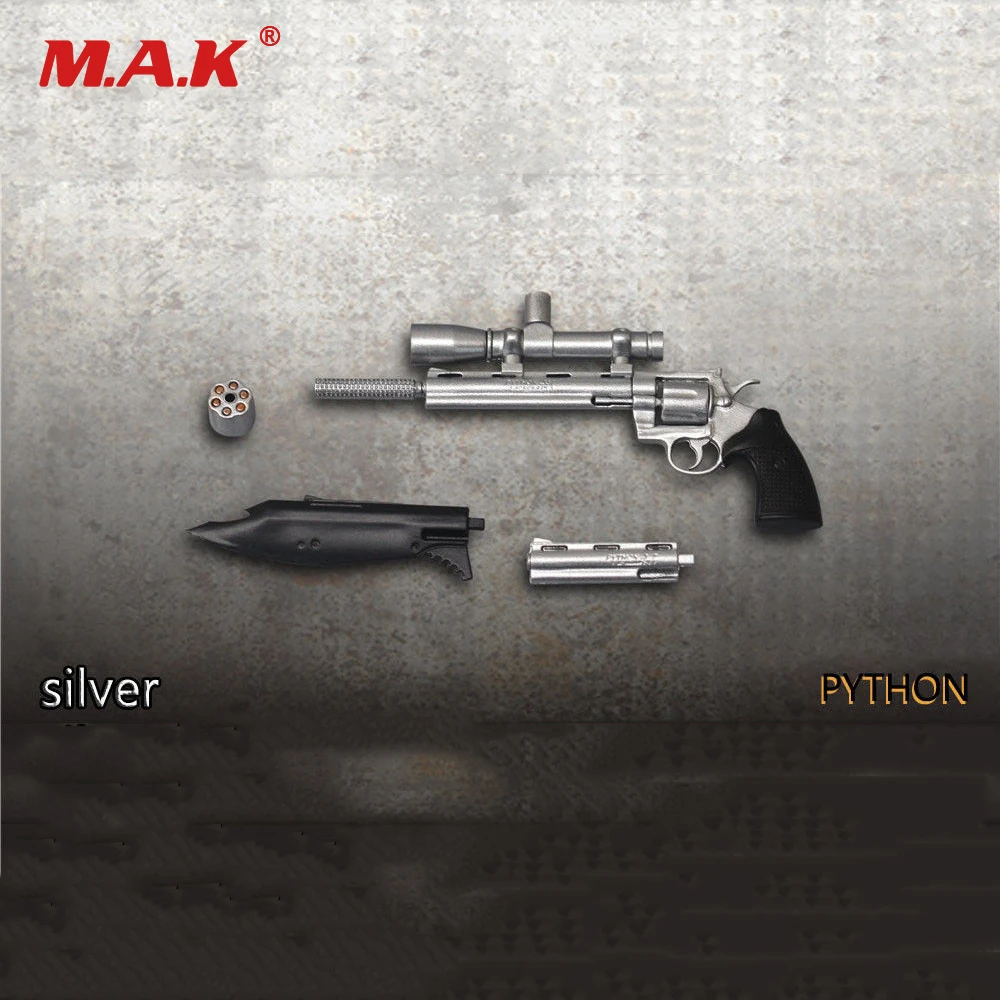 1/6 Scale Figure Gun Model Accessory Sliver PYTHON Miniature Pistols Toy Fit 12" Action Figures
1/6 Scale Figure Gun Model Accessory Sliver PYTHON Miniature Pistols Toy Fit 12" Action Figures