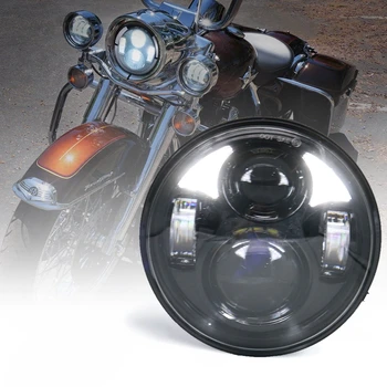 5-3/4 5.75 Inch LED Projection Moto Headlight for motor Motorcycle w/White Daytime Running Light Hi/Lo Beam Headlamp
5-3/4 5.75 Inch LED Projection Moto Headlight for motor Motorcycle w/White Daytime Running Light Hi/Lo Beam Headlamp