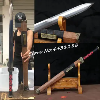 81CM*Chinese Han Dynasty Double Edge Sharp Battle Sword Jian Full Tang High Manganese Steel 8 Sides Blade KungFu/TaiChi Swords
81CM*Chinese Han Dynasty Double Edge Sharp Battle Sword Jian Full Tang High Manganese Steel 8 Sides Blade KungFu/TaiChi Swords