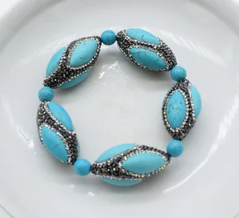 turquoise egg zircon round and green bracelet 8inch wholesale beads nature FPPJ for woman gift
turquoise egg zircon round and green bracelet 8inch wholesale beads nature FPPJ for woman gift