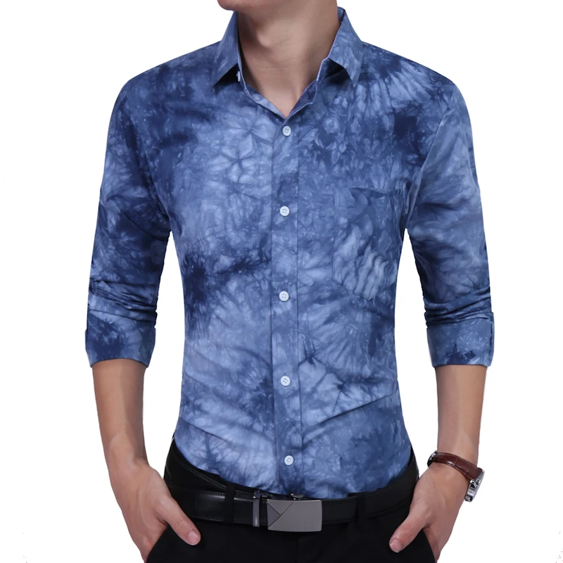 Brand 2018 Fashion Male Shirt Long-Sleeves High Quality Tie-dye Casual Slim Mens Dress Shirts Slim Men Shirt XXL
Brand 2018 Fashion Male Shirt Long-Sleeves High Quality Tie-dye Casual Slim Mens Dress Shirts Slim Men Shirt XXL
