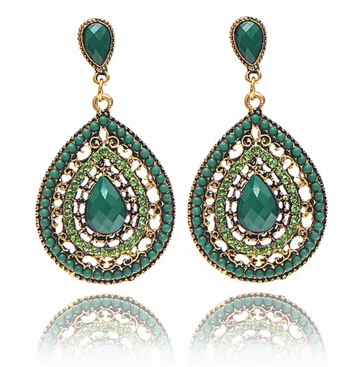 National style retro water drops luxury earrings hot beads hollow new earrings CED208
National style retro water drops luxury earrings hot beads hollow new earrings CED208