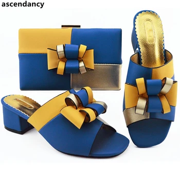 New Arrival Nigerian Party Shoe and Bag Sets Decorated with Appliques Italian Shoes with Matching Bags for Women Heels Women
New Arrival Nigerian Party Shoe and Bag Sets Decorated with Appliques Italian Shoes with Matching Bags for Women Heels Women