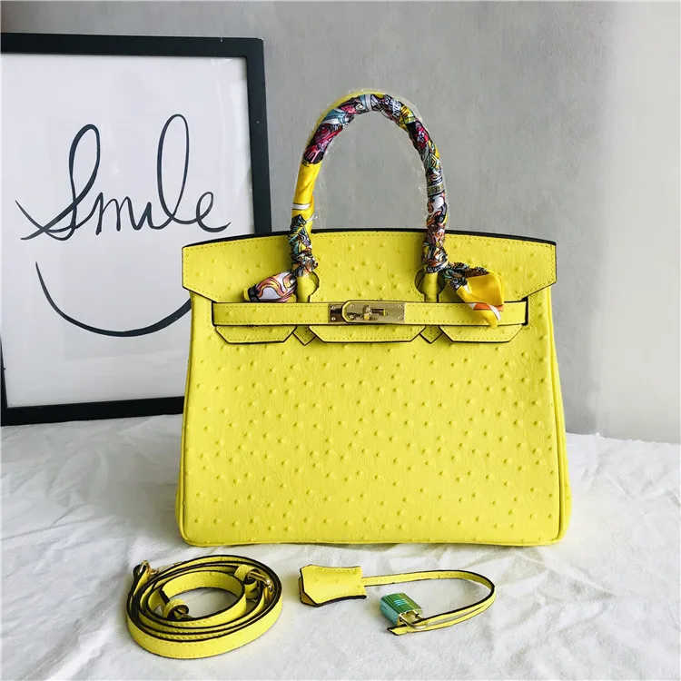 Classic Bag Genuine Leather Women's handbag Fashion Luxury Large Capacity Totes Leisure Shoulder Bags Ostrich Print
Classic Bag Genuine Leather Women's handbag Fashion Luxury Large Capacity Totes Leisure Shoulder Bags Ostrich Print