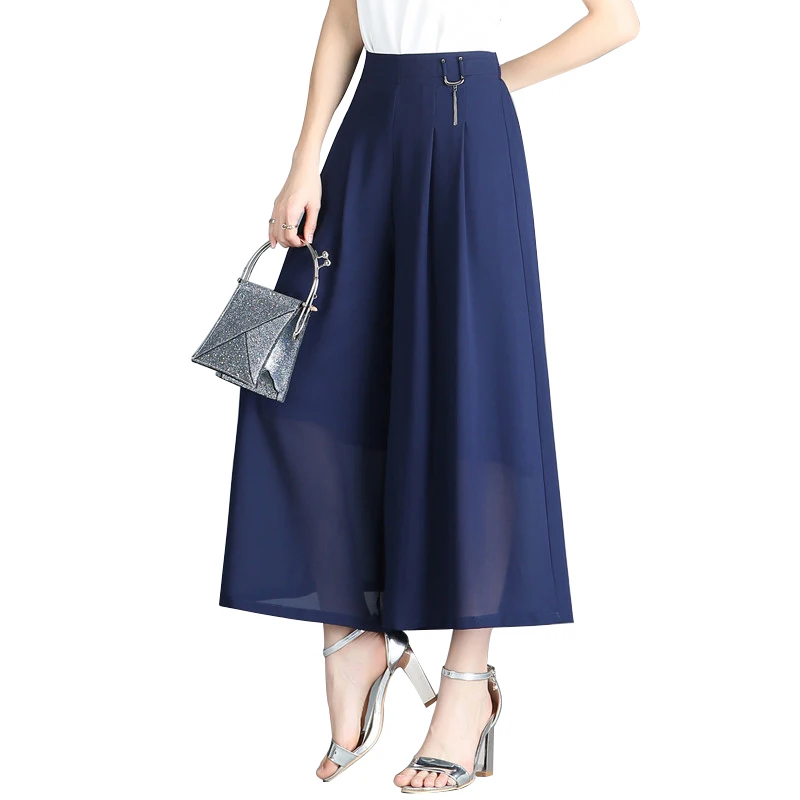 S-6XL Large Size Loose Chiffon Wide Leg Pants Womens Spring Summer New Casual High Waist Culottes Female Temperament Slim Pants
S-6XL Large Size Loose Chiffon Wide Leg Pants Womens Spring Summer New Casual High Waist Culottes Female Temperament Slim Pants