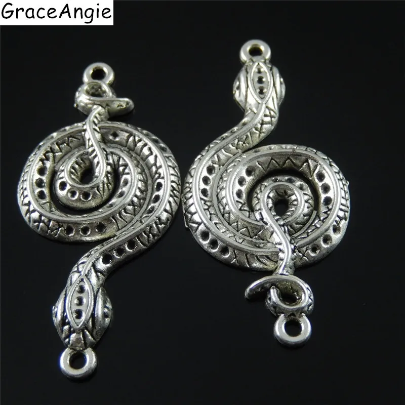 Wholesale 10pcs/lotVintage Silver Tone Alloy Snake Charms Necklace Pendant Bracelet Connector Jewelry Findings Creative AU37771
Wholesale 10pcs/lotVintage Silver Tone Alloy Snake Charms Necklace Pendant Bracelet Connector Jewelry Findings Creative AU37771