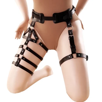 Body Cage Black Leather Harness Garter Belt Leg Stockings Suspenders Thigh High Waist Bondage Lingerie Fashion Sexy Harness Belt
Body Cage Black Leather Harness Garter Belt Leg Stockings Suspenders Thigh High Waist Bondage Lingerie Fashion Sexy Harness Belt