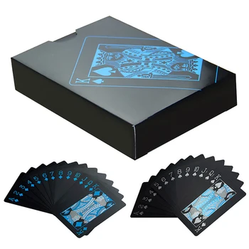 55 Pcs / Deck Poker Waterproof Plastic PVC Set Playing Cards Pure Black Regular
55 Pcs / Deck Poker Waterproof Plastic PVC Set Playing Cards Pure Black Regular
