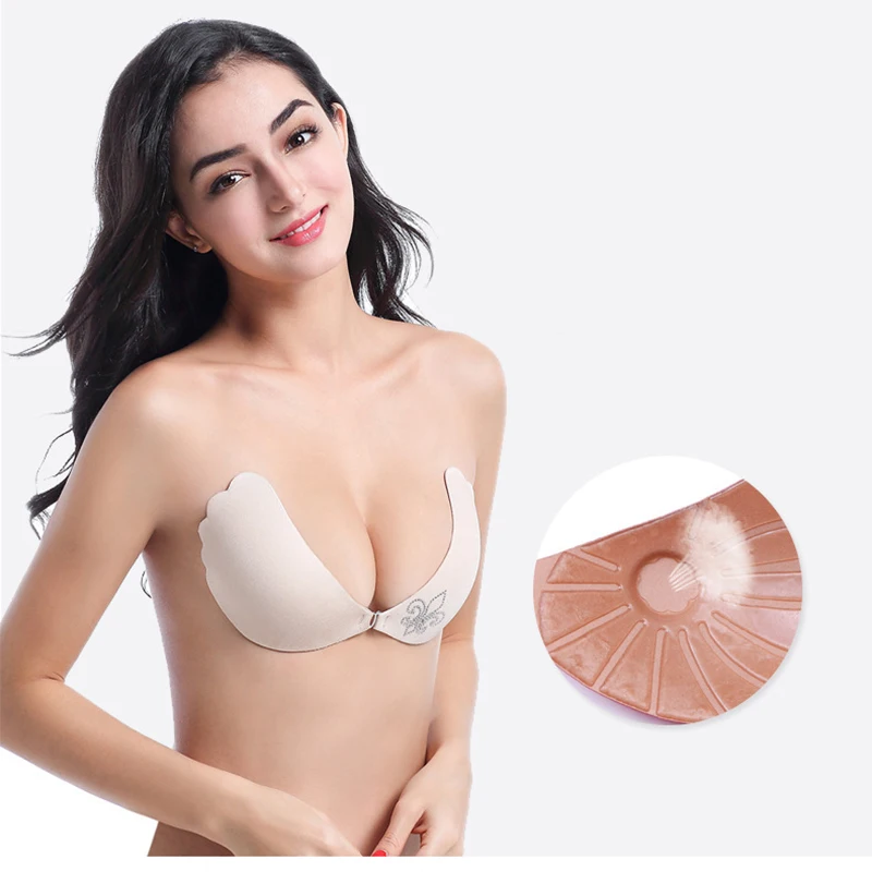 Lingerie Femme Self Adhesive Push Up Sticky Bra Silicone Seamless