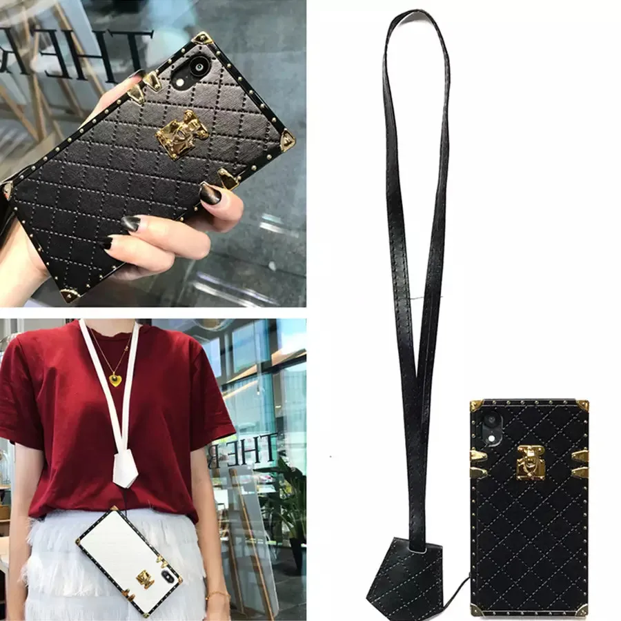 case for iphone 8 7 6 6s plus X XR XS MAX case cover luxury lattice diamond grid with strap soft silicon phone bag capa fundas
case for iphone 8 7 6 6s plus X XR XS MAX case cover luxury lattice diamond grid with strap soft silicon phone bag capa fundas