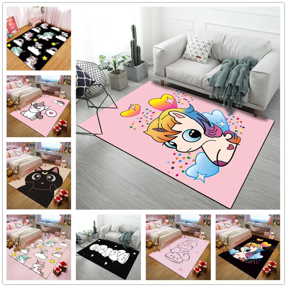 Trend Brand Rug Nordic Cartoon 3D Unicorn Printing Carpets for Living Room Bedroom Area Rugs Soft Flannel Kids Play Mats/Carpet
Trend Brand Rug Nordic Cartoon 3D Unicorn Printing Carpets for Living Room Bedroom Area Rugs Soft Flannel Kids Play Mats/Carpet