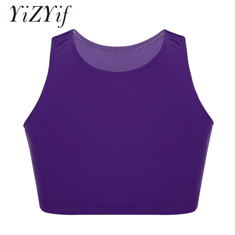 YiZYiF Kids Girls Basic Crop Top Dance Costumes Solid Color Sleeveless Tanks Tops for Ballet Dance Stage Performance Workout
YiZYiF Kids Girls Basic Crop Top Dance Costumes Solid Color Sleeveless Tanks Tops for Ballet Dance Stage Performance Workout