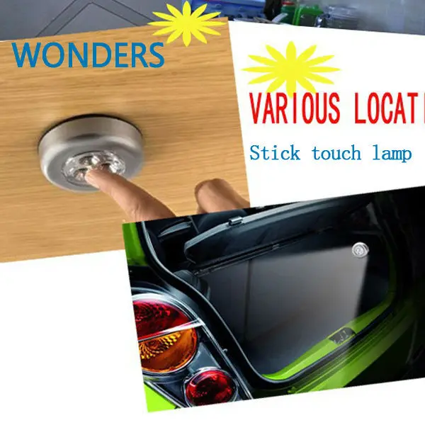 New Mini 3 LED Battery Power Stick Tap Touch Light Lamp multi-function closet light wall lamp Emergency light night lamp
New Mini 3 LED Battery Power Stick Tap Touch Light Lamp multi-function closet light wall lamp Emergency light night lamp
