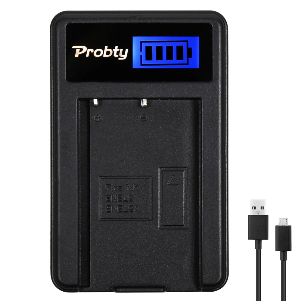 Probty EN-EL9 ENEL9a EN-EL9a EN EL9 EL9a MH-23 LCD USB Charger for Nikon D3000 D5000 D40 D60 D40X SLR Cameras
Probty EN-EL9 ENEL9a EN-EL9a EN EL9 EL9a MH-23 LCD USB Charger for Nikon D3000 D5000 D40 D60 D40X SLR Cameras