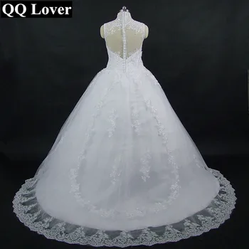 QQ Lover 2019 New See Through Back High Neck Wedding Dresses Zipper Back Bride Dresses Vestido De Noiva
QQ Lover 2019 New See Through Back High Neck Wedding Dresses Zipper Back Bride Dresses Vestido De Noiva