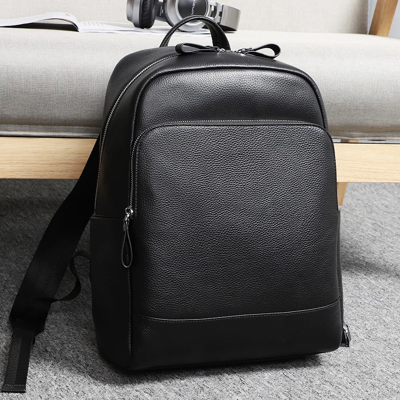 Large Capacity Men's Backpack Real Genuine Leather Book Bag Water Resistant Backpack School Bags For Teenger Boys Travel Daypack
Large Capacity Men's Backpack Real Genuine Leather Book Bag Water Resistant Backpack School Bags For Teenger Boys Travel Daypack