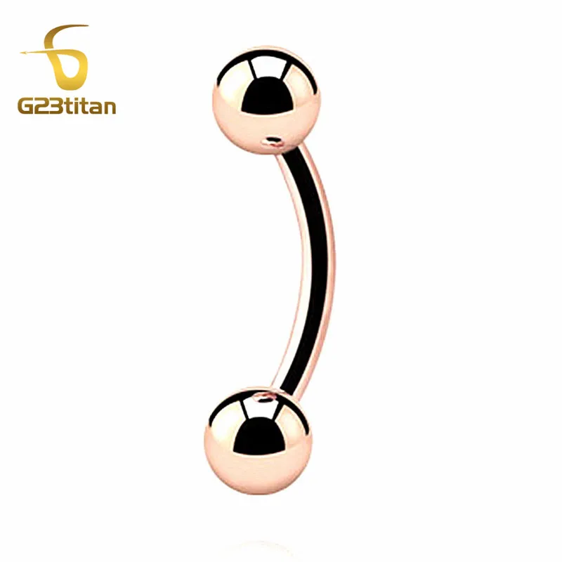G23titan G23 Titanium Rose Gold Color BANANA Eyebrow Ear Tragus Cartilage Piercing Body Jewelry SGS Certification
G23titan G23 Titanium Rose Gold Color BANANA Eyebrow Ear Tragus Cartilage Piercing Body Jewelry SGS Certification