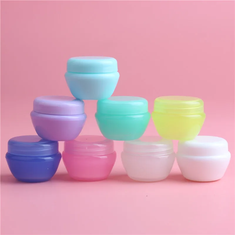 100pcs 8COLROS Small Round Cream Bottle 5g Jars Pot Container Empty Cosmetic Plastic Sample Container For Nail Art Storage
100pcs 8COLROS Small Round Cream Bottle 5g Jars Pot Container Empty Cosmetic Plastic Sample Container For Nail Art Storage