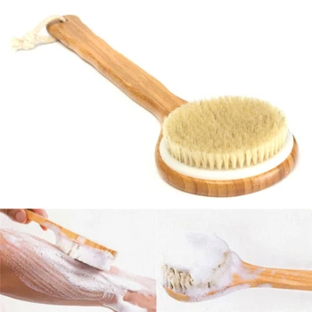 Natural Bristle Long Wooden Handle Bath Shower Body Back Brush Spa Scrubber Exfoliate Away Roughness Dirt Healthier Silkier Skin
Natural Bristle Long Wooden Handle Bath Shower Body Back Brush Spa Scrubber Exfoliate Away Roughness Dirt Healthier Silkier Skin