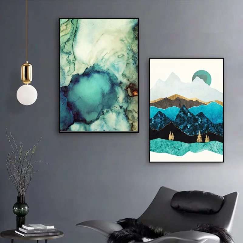 Abstract landscape art Teal Abstract Afternoon and Sky Canvas Poster Natural poster Wall Pictures for Living Room No Frame
Abstract landscape art Teal Abstract Afternoon and Sky Canvas Poster Natural poster Wall Pictures for Living Room No Frame