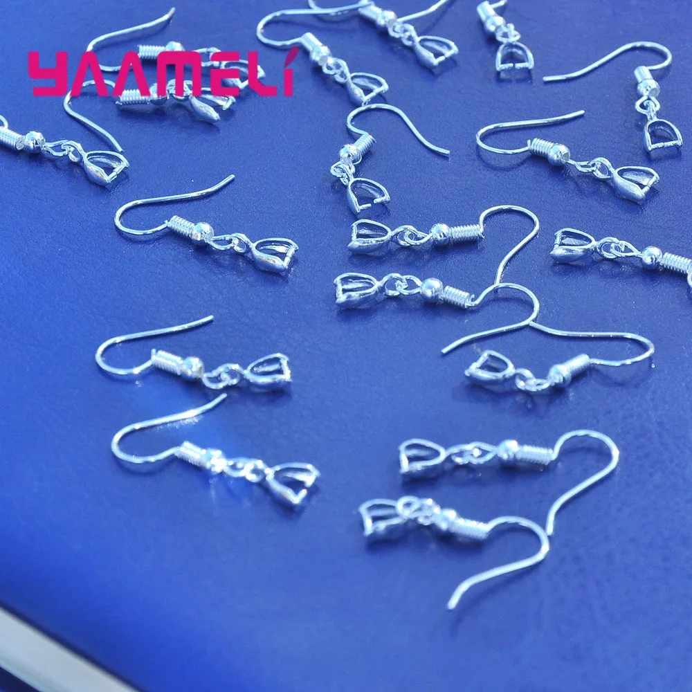 Brand Women DIY Best Quality 925 Sterling Silver Fish Hook Earrings Findings Party Earwires Bail Connector Jewelry
Brand Women DIY Best Quality 925 Sterling Silver Fish Hook Earrings Findings Party Earwires Bail Connector Jewelry