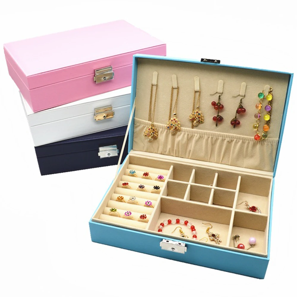 High-grade Leather Jewelry Boxes Wood Stud Earrings Jewelry Storage Box Multicolor Large Space Necklace Earrings Storage Casket
High-grade Leather Jewelry Boxes Wood Stud Earrings Jewelry Storage Box Multicolor Large Space Necklace Earrings Storage Casket