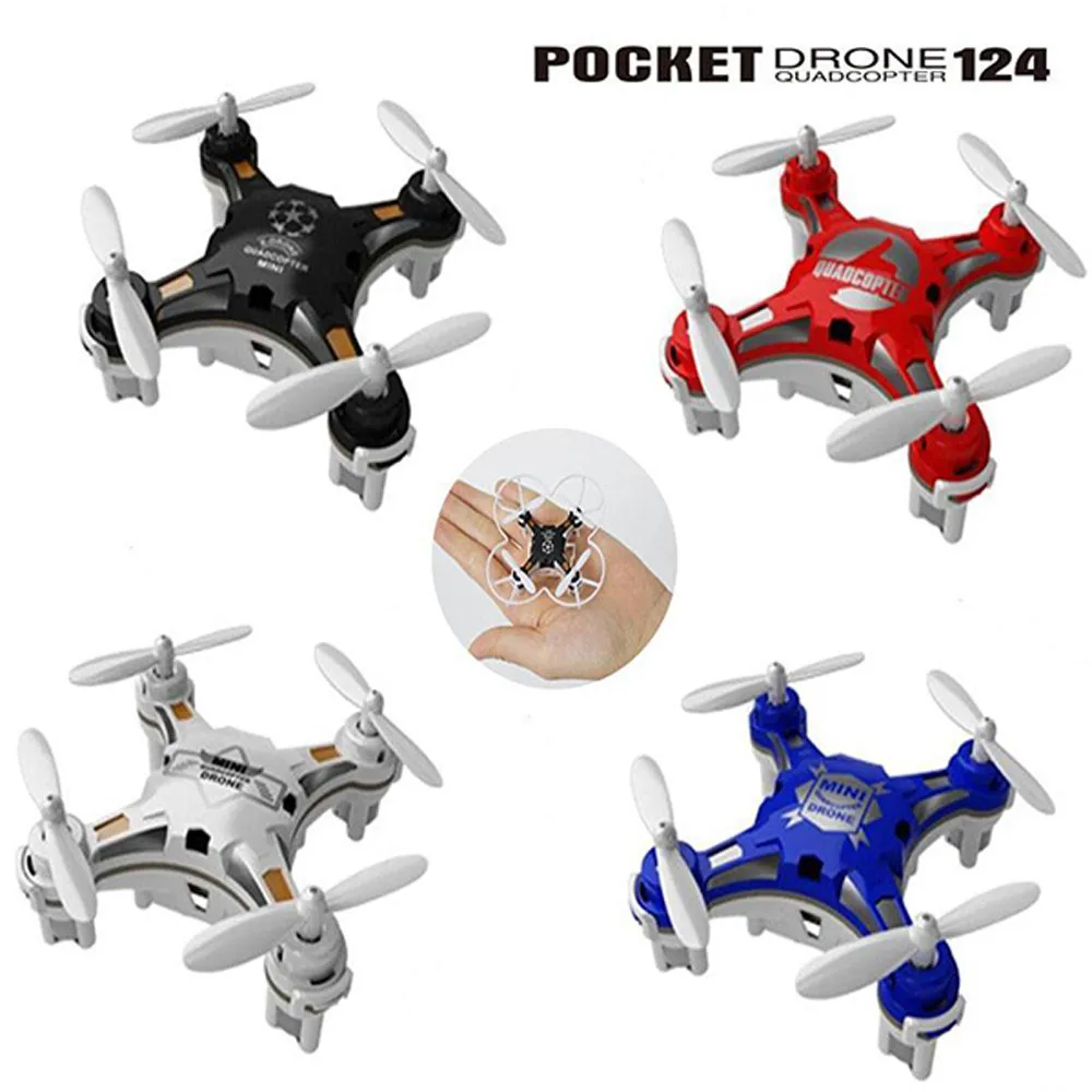 

Mini Drone 4 Colors Small Pocket Drone FQ777-124 2.4G 6-Axis Gyro 4CH Headless One Key Return RTF RC Quadcopter zk10 45