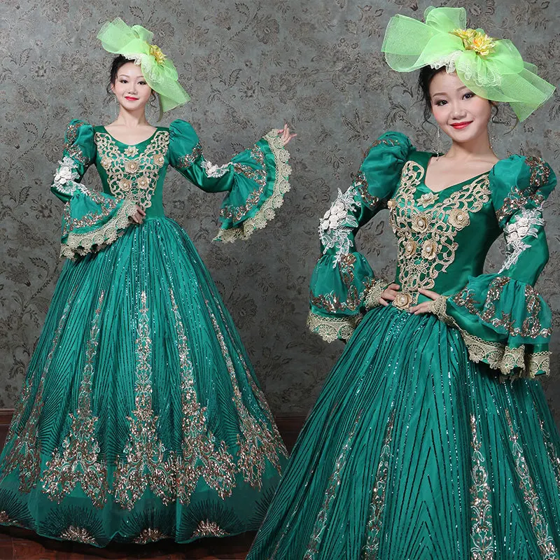 Gothic Baroque Marie Antoinette Ball Gown Dress 18th Century Renaissance Historical Period Dresses include Headdresses
Gothic Baroque Marie Antoinette Ball Gown Dress 18th Century Renaissance Historical Period Dresses include Headdresses