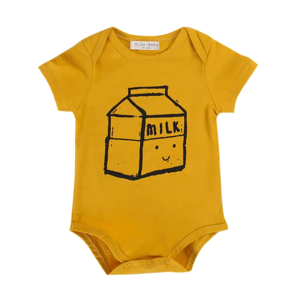 2018 summer fashion children unisex short-sleeved baby bodysuit with letters solid color round neck clothes Sunsuit
2018 summer fashion children unisex short-sleeved baby bodysuit with letters solid color round neck clothes Sunsuit