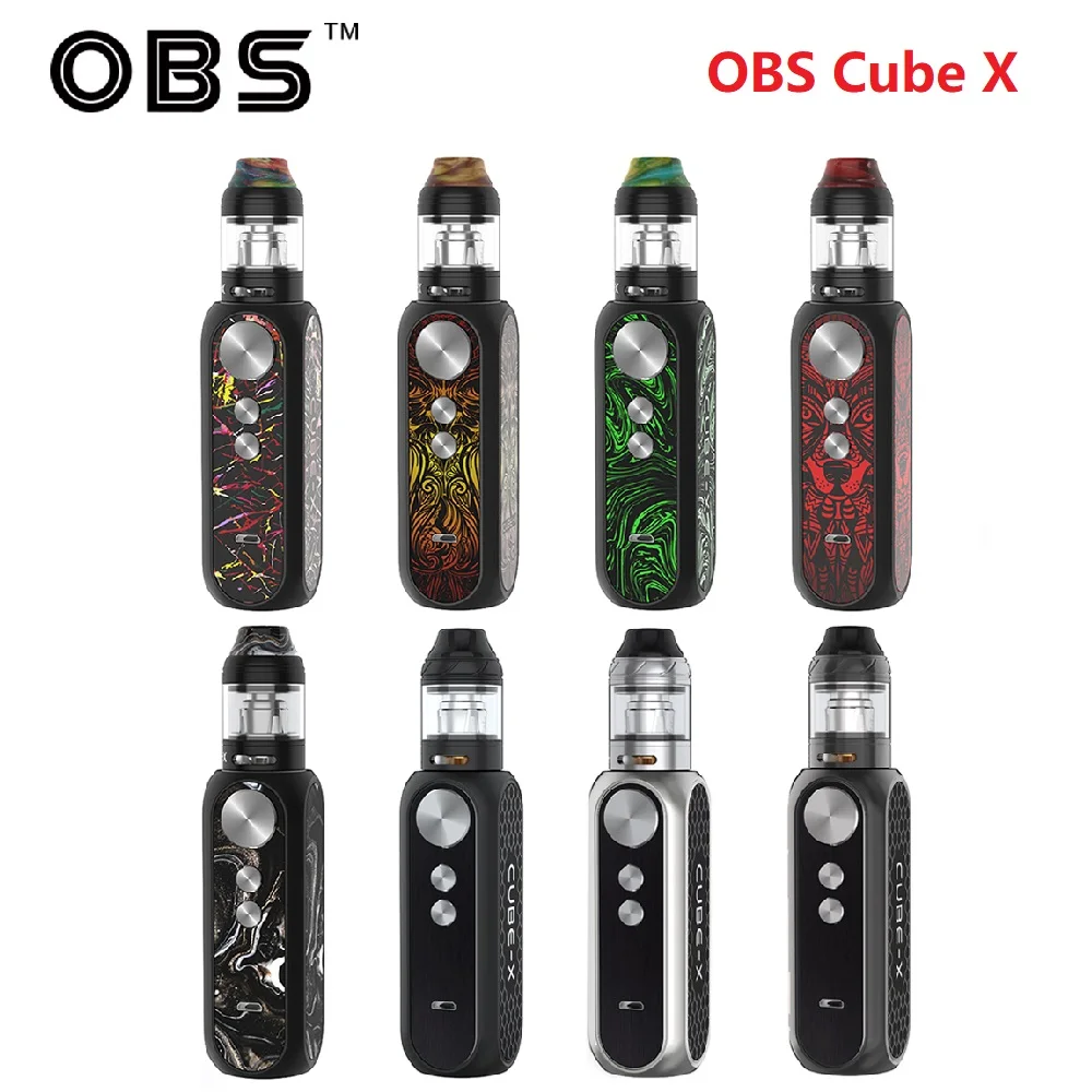 Original OBS Cube X VW Kit with 4ml/2ml Mesh Tank & 80W OBS Cube X Box MOD & M1 M3 Mesh Coils 80W Max Output E-cig Kit Vs Shogun
Original OBS Cube X VW Kit with 4ml/2ml Mesh Tank & 80W OBS Cube X Box MOD & M1 M3 Mesh Coils 80W Max Output E-cig Kit Vs Shogun