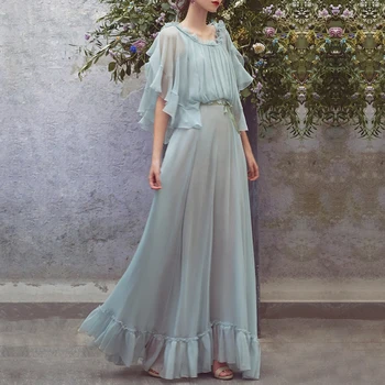 Runway Designer Women 2019 Long Dress Elegant Ruffles Fairy Chiffon Maxi Dress Vintage Casual Party Summer Autumn Vestido Verano
Runway Designer Women 2019 Long Dress Elegant Ruffles Fairy Chiffon Maxi Dress Vintage Casual Party Summer Autumn Vestido Verano