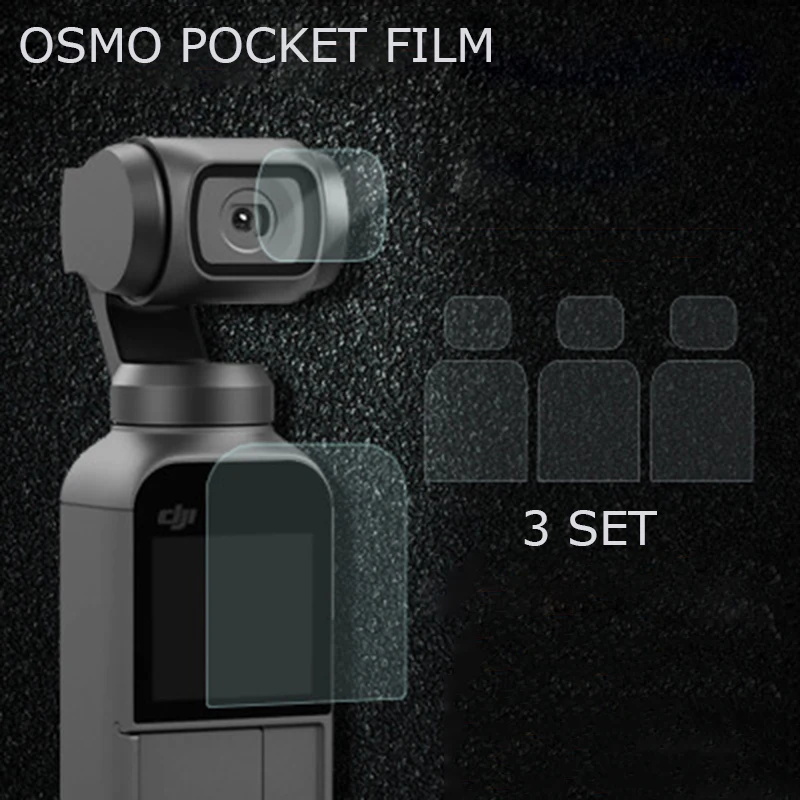 3 Sets OSMO Pocket Screen Protector Film+ Lens Film for DJI OSMO Pocket Handheld Gimbal Accessories
3 Sets OSMO Pocket Screen Protector Film+ Lens Film for DJI OSMO Pocket Handheld Gimbal Accessories