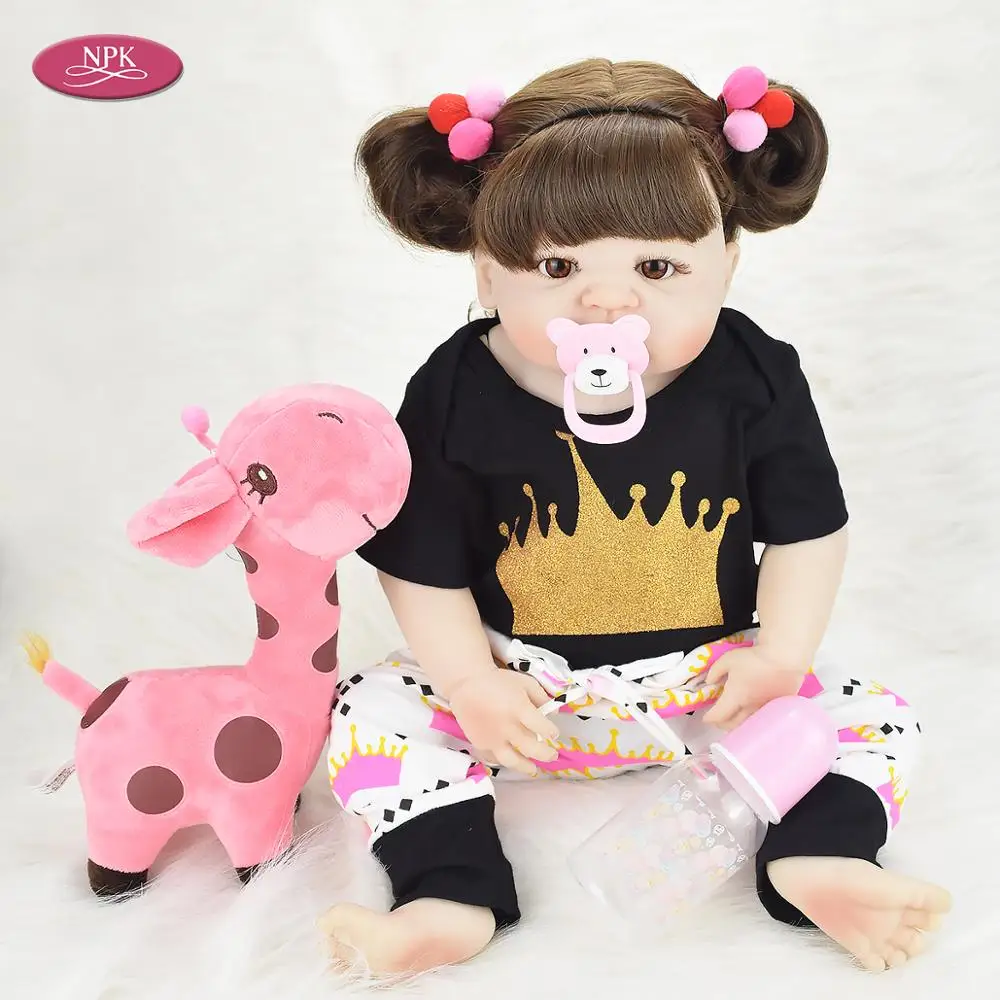 NPK 55CM Full Silicone Body Reborn Toddler Fashion Doll Toys For Girls Realistic Newborn Babies Princess Lifelike Baby Dolls Toy
NPK 55CM Full Silicone Body Reborn Toddler Fashion Doll Toys For Girls Realistic Newborn Babies Princess Lifelike Baby Dolls Toy