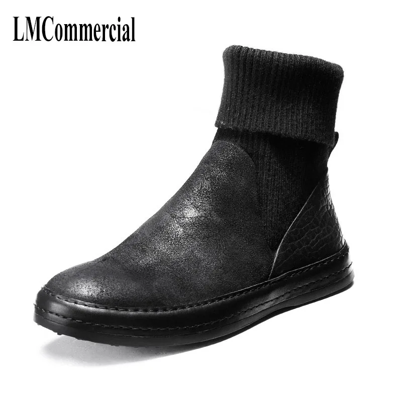 Genuine Leather autumn winters high top socks ankle boots all-match cowhide military boots mens chelsea boots all-match cowhide
Genuine Leather autumn winters high top socks ankle boots all-match cowhide military boots mens chelsea boots all-match cowhide