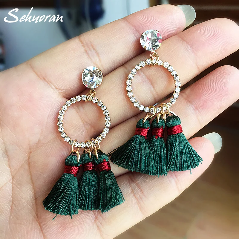 Sehuoran Oorbellen Tassel Earrings For Women Boho Crystal Pendientes Women Earings Wedding Earrings 2018 New Fashion Jewelry
Sehuoran Oorbellen Tassel Earrings For Women Boho Crystal Pendientes Women Earings Wedding Earrings 2018 New Fashion Jewelry
