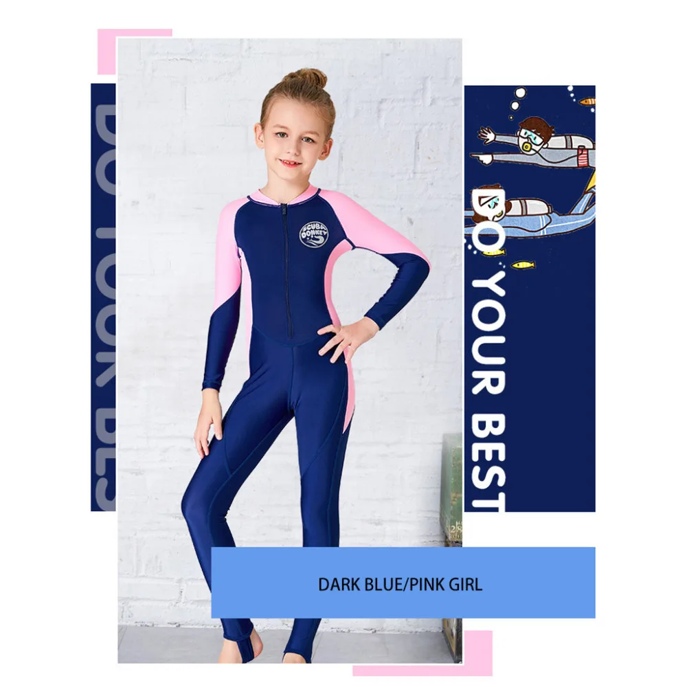 Kids Diving Suit Sunscreen Wetsuit children for girls Fast Drying One-piece Long Sleeves UV protection Swimwear #sx
Kids Diving Suit Sunscreen Wetsuit children for girls Fast Drying One-piece Long Sleeves UV protection Swimwear #sx