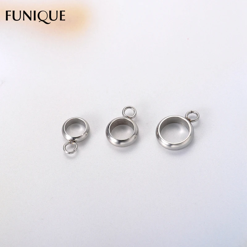 FUNIQUE 6-8mm Charm Beads 10PCs Stainless Steel Beads With Circle Silver Tone Big Hole Metal Beads For DIY Necklace & Jewelry
FUNIQUE 6-8mm Charm Beads 10PCs Stainless Steel Beads With Circle Silver Tone Big Hole Metal Beads For DIY Necklace & Jewelry