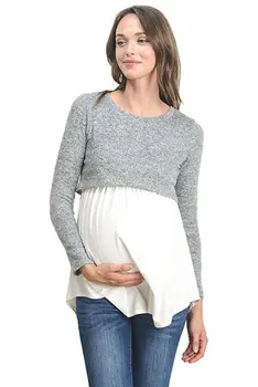 Women Long Sleeve Autumn T-shirt Nursing Tops Maternity Breastfeeding Loose Blouse T-Shirt Pregnancy Women Tops
Women Long Sleeve Autumn T-shirt Nursing Tops Maternity Breastfeeding Loose Blouse T-Shirt Pregnancy Women Tops